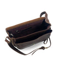 Brown small crossbody bag inside view