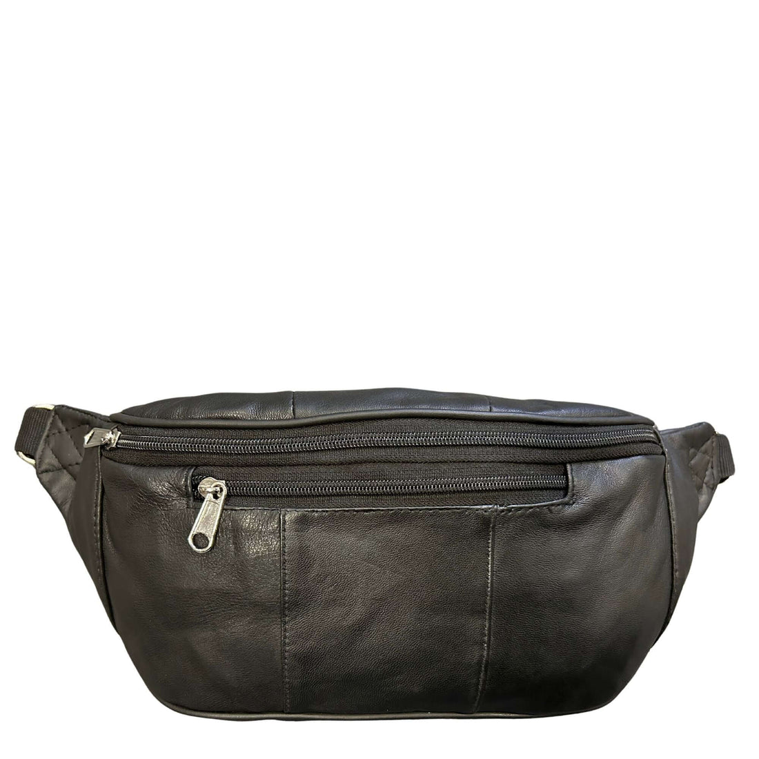 Black Leather Bumbag