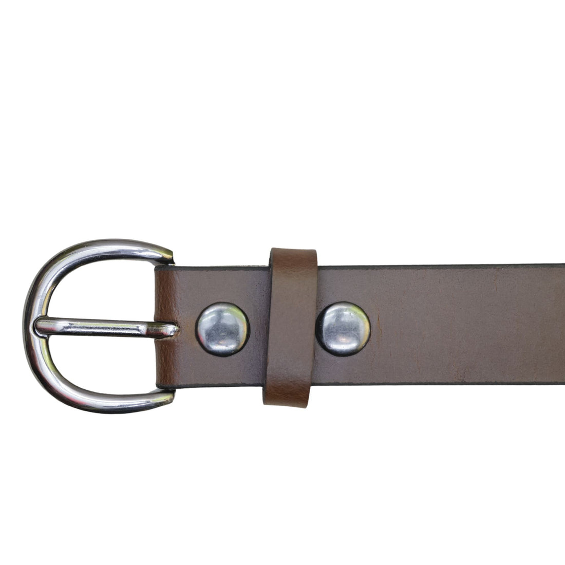 Tan Replaceable Buckle Leather Belt. 38mm width.