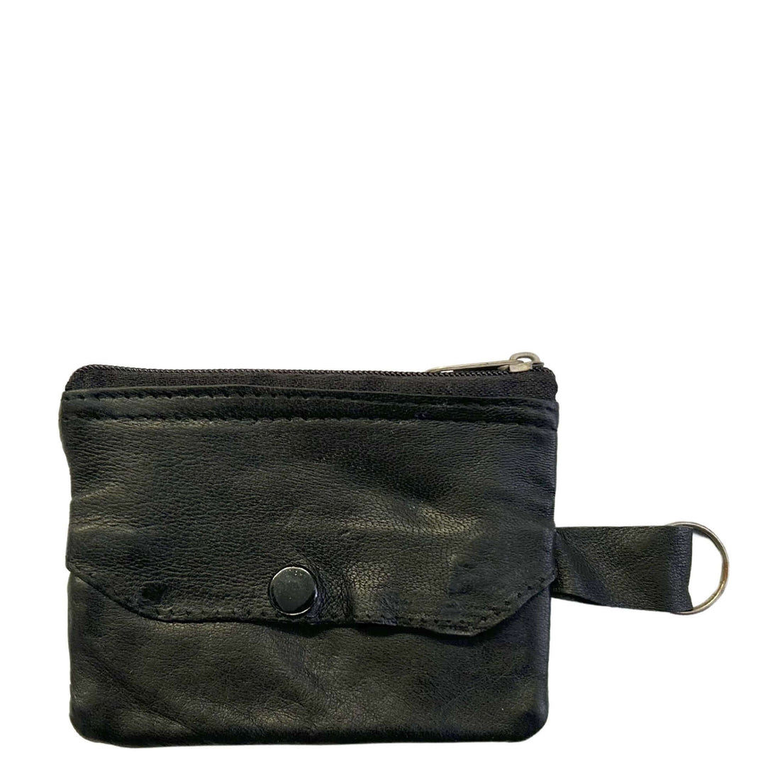 Black Coin Purse Front View KC02(S)