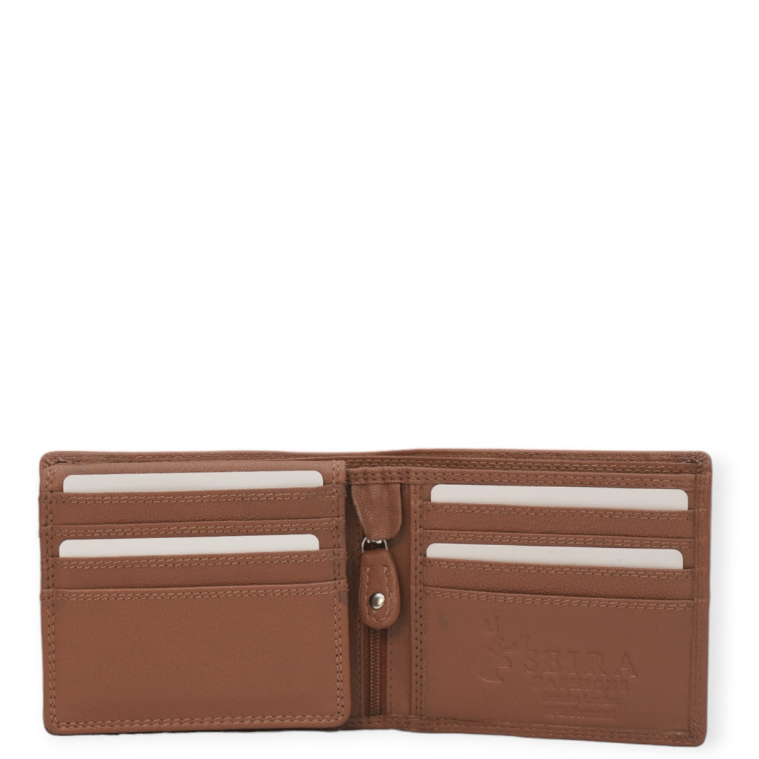 Seira Men's Leather Wallet with Flap Window ID