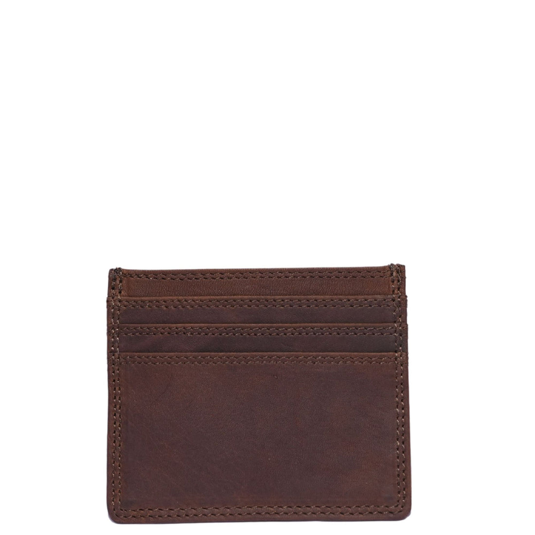 Tan leather 6 card holder 